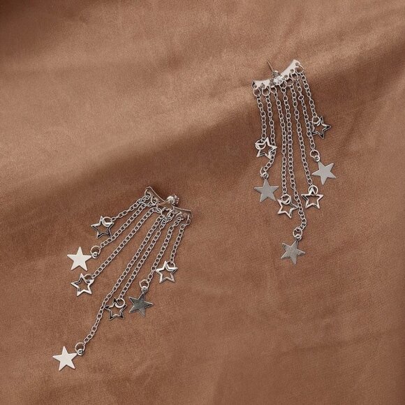 Star Decor Earring Jackets - Picture 2 of 4